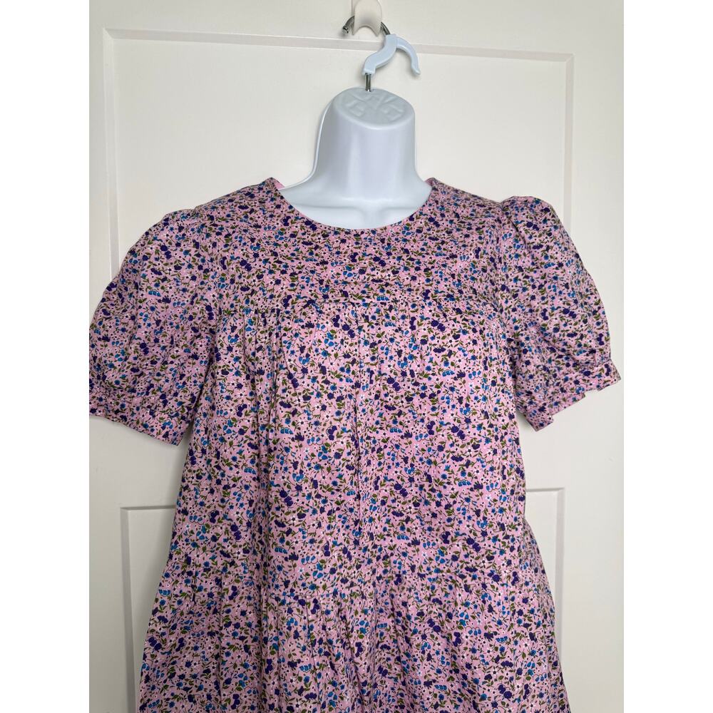 Pomander Place Quinn Dress Lilac Floral Puff Sleeve Lined XSMALL - Picture 3 of 14
